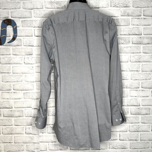 Stafford Executive Non Iron Cotton Pinpoint Oxford Button Down Shirt Size Large - Picture 3 of 4